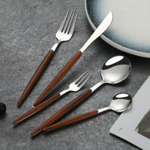 Gemei Stainless Steel Curtlery Set Knife Spoon