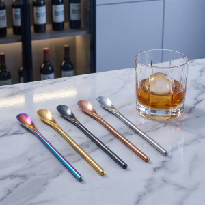 Japanese Minimalist Style Long Handle 304 Stainless