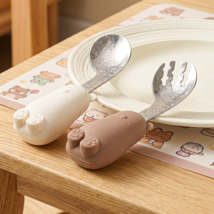 Pure Titanium Baby Cutlery Fork And Spoon